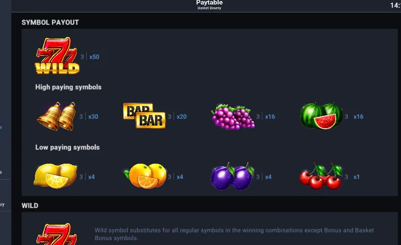 Posnetek zaslona Basket Bounty