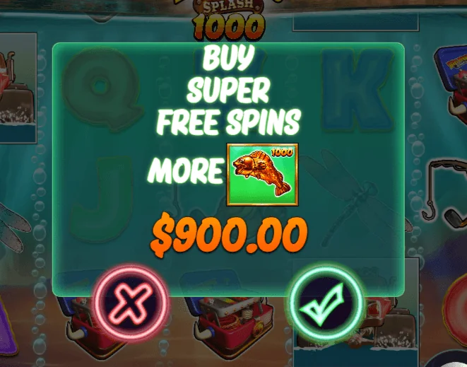 Posnetek zaslona Big Bass Splash 1000