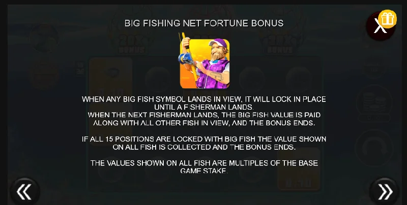 Posnetek zaslona Big Fishing Net Fortune