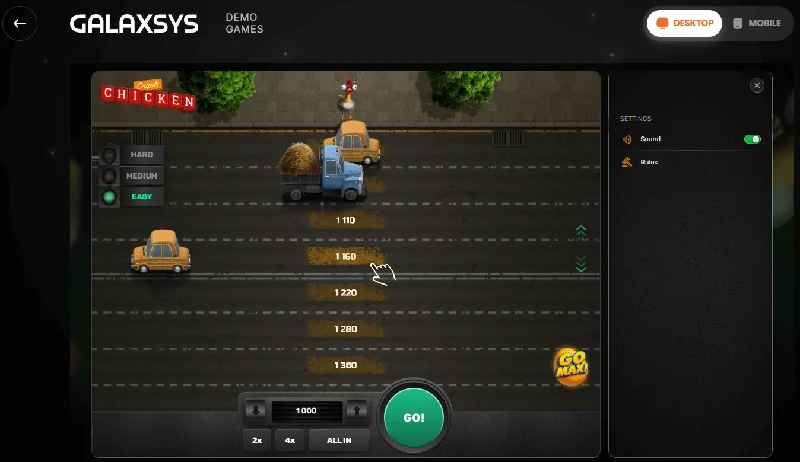 Posnetek zaslona Chicken Crash