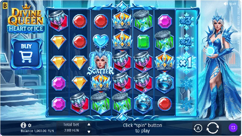 Divine Queen Heart of Ice posnetek zaslona