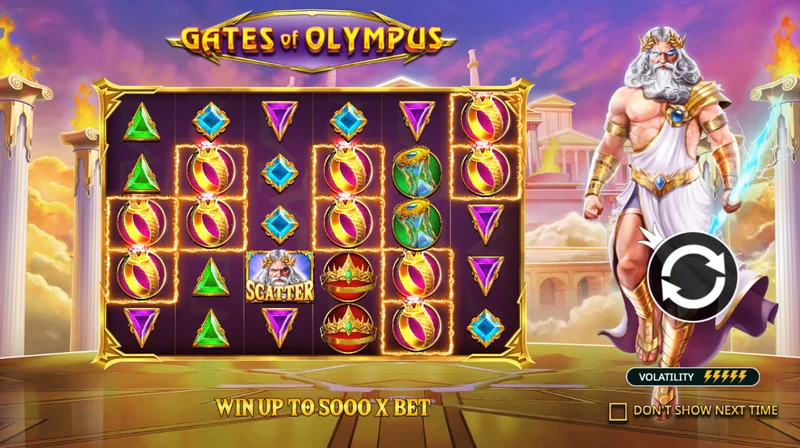 Posnetek zaslona Gates of Olympus