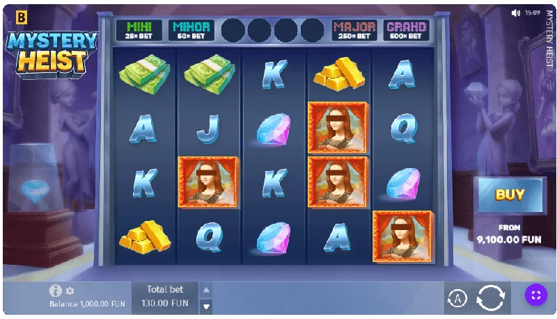 Posnetek zaslona Mystery Heist
