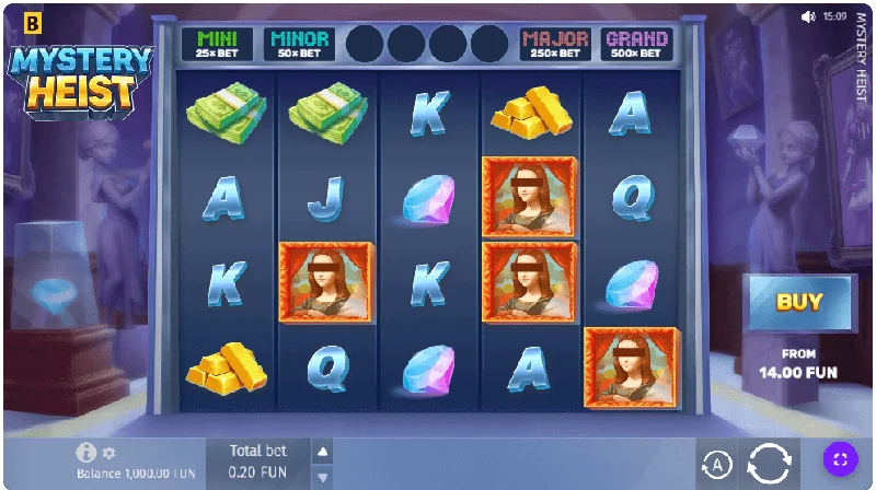 Posnetek zaslona Mystery Heist