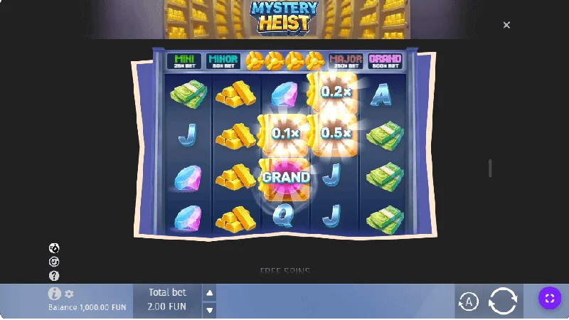 Posnetek zaslona Mystery Heist