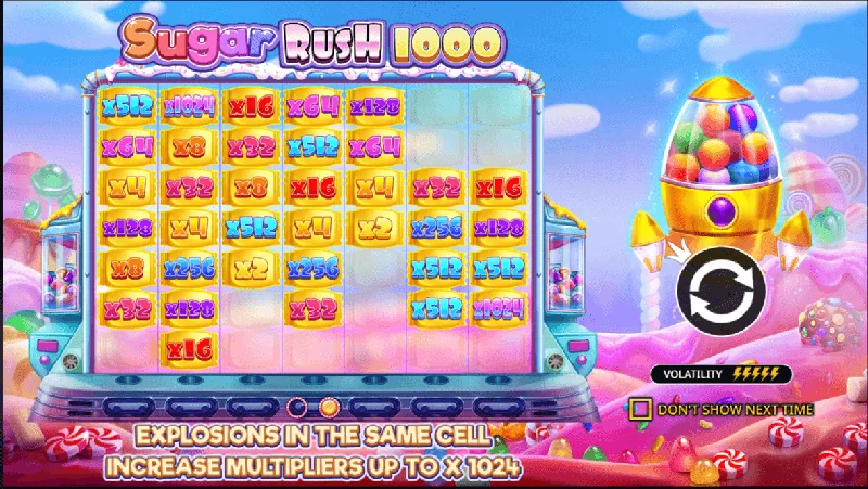 Posnetek zaslona Sugar Rush 1000