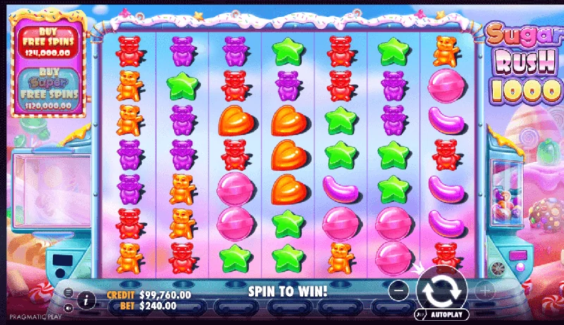 Posnetek zaslona Sugar Rush 1000