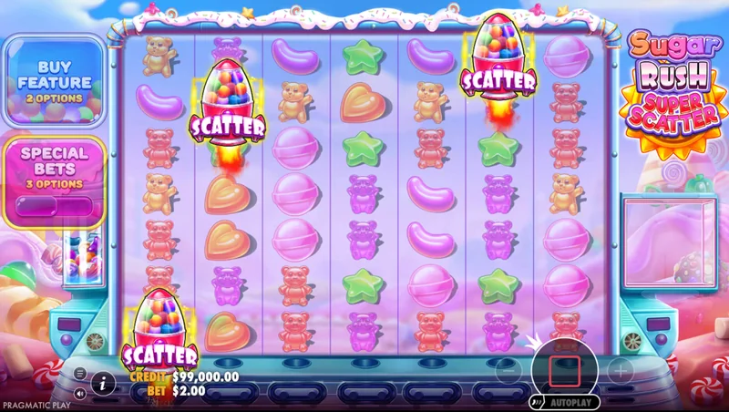 Posnetek zaslona Sugar Rush Super Scatter