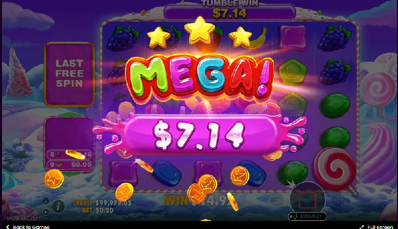 Posnetek zaslona Sweet Bonanza 1000