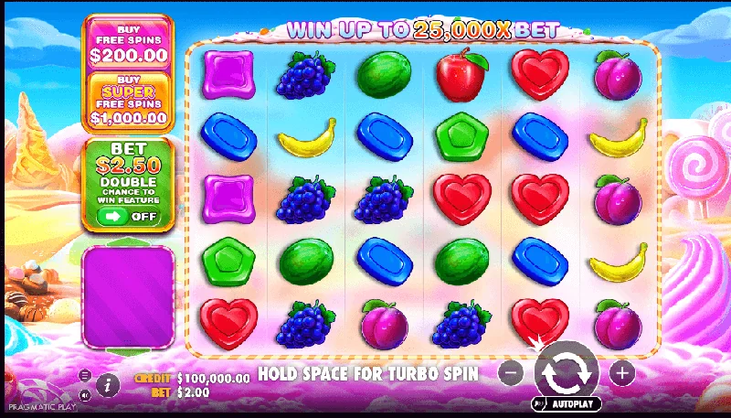 Posnetek zaslona Sweet Bonanza 1000