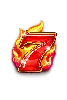 777 Burn 'Em Up simbol enojni sedem 7