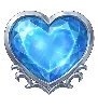Simbol modrega srca Divine Queen Heart of Ice