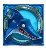 Simbol modrega morskega psa Razor Shark
