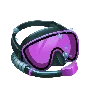 Simbol potapljaške maske Razor Shark