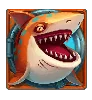 Simbol oranžnega morskega psa Razor Shark
