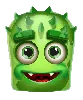 Reactoonz 100 simbol zelenega z dvema očesoma