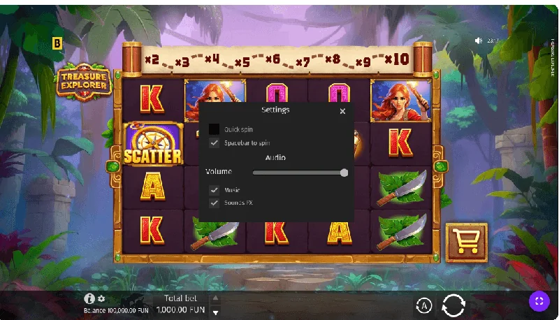 Posnetek zaslona igre Treasure Explorer