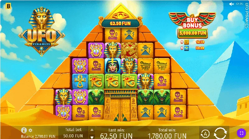 Posnetek zaslona UFO Pyramids
